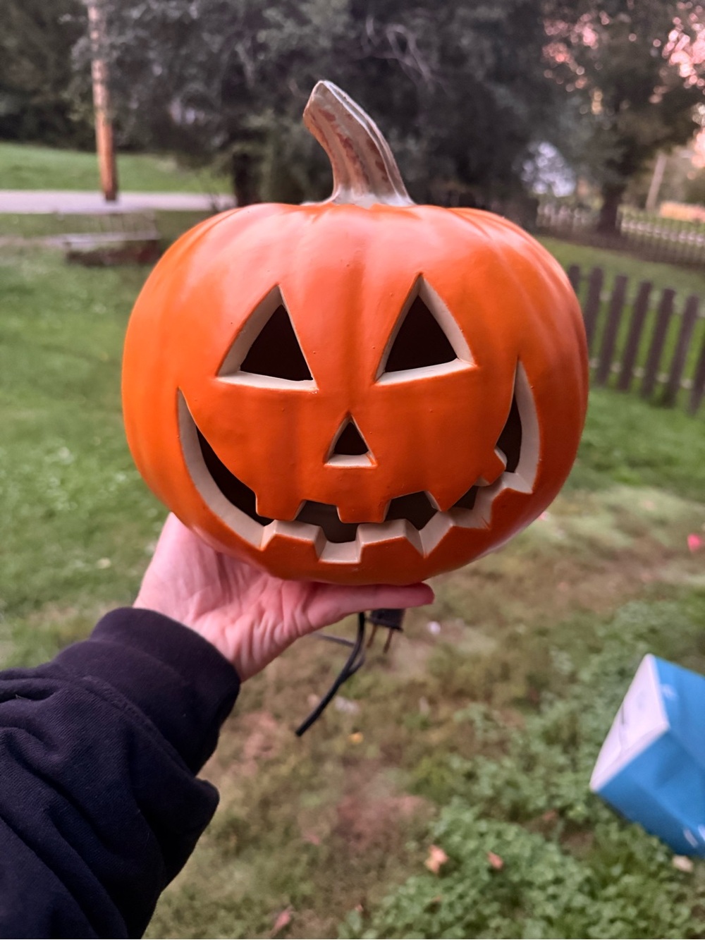 Vintage pumpkin blow mold